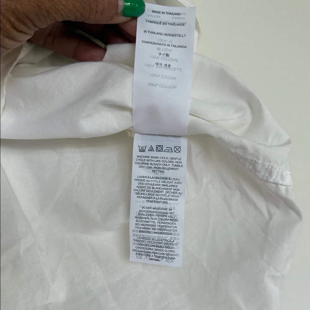 J. Crew White Casual Button Down Shirt